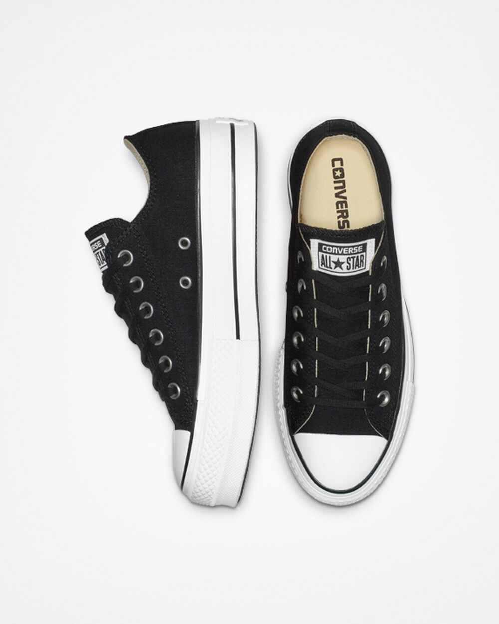 Zapatillas Converse Chuck Taylor All Star Mujer Negras Blancas | Chile-68426