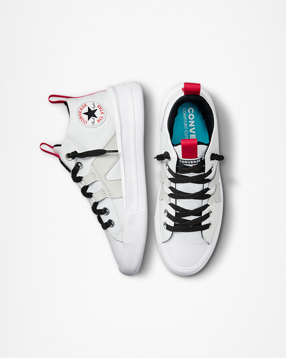 Zapatillas Converse Chuck Taylor All Star Niño Blancas Negras Rojas | Chile-704816