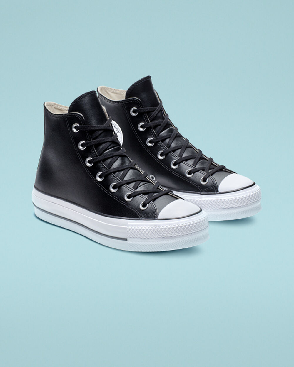 Zapatillas Converse Chuck Taylor All Star Mujer Negras Blancas | Chile-706156