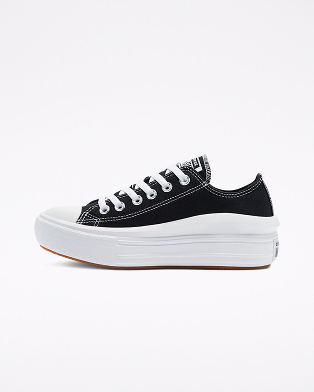 Zapatillas Converse Chuck Taylor All Star Move Mujer Negras Blancas | Chile-75426