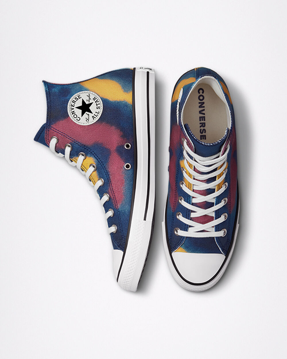 Zapatillas Converse Chuck Taylor All Star Hombre Azules Multicolor Blancas | Chile-824956