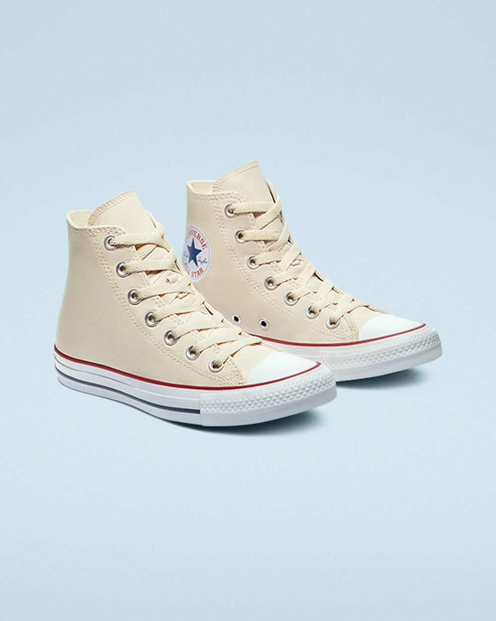 Zapatillas Converse Chuck Taylor All Star Mujer Beige Blancas | Chile-834256