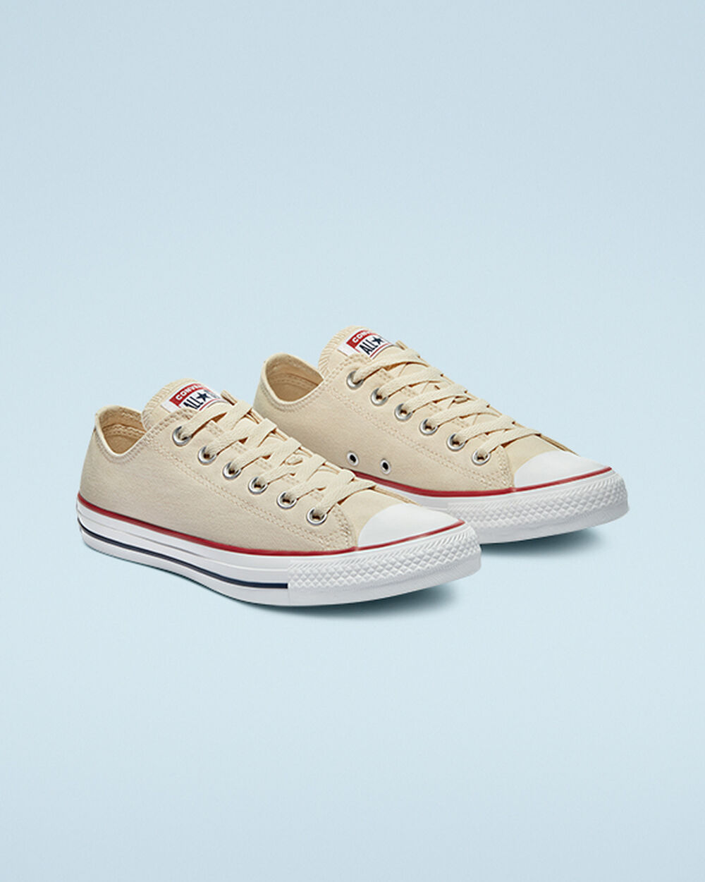 Zapatillas Converse Chuck Taylor All Star Mujer Beige Blancas | Chile-840926