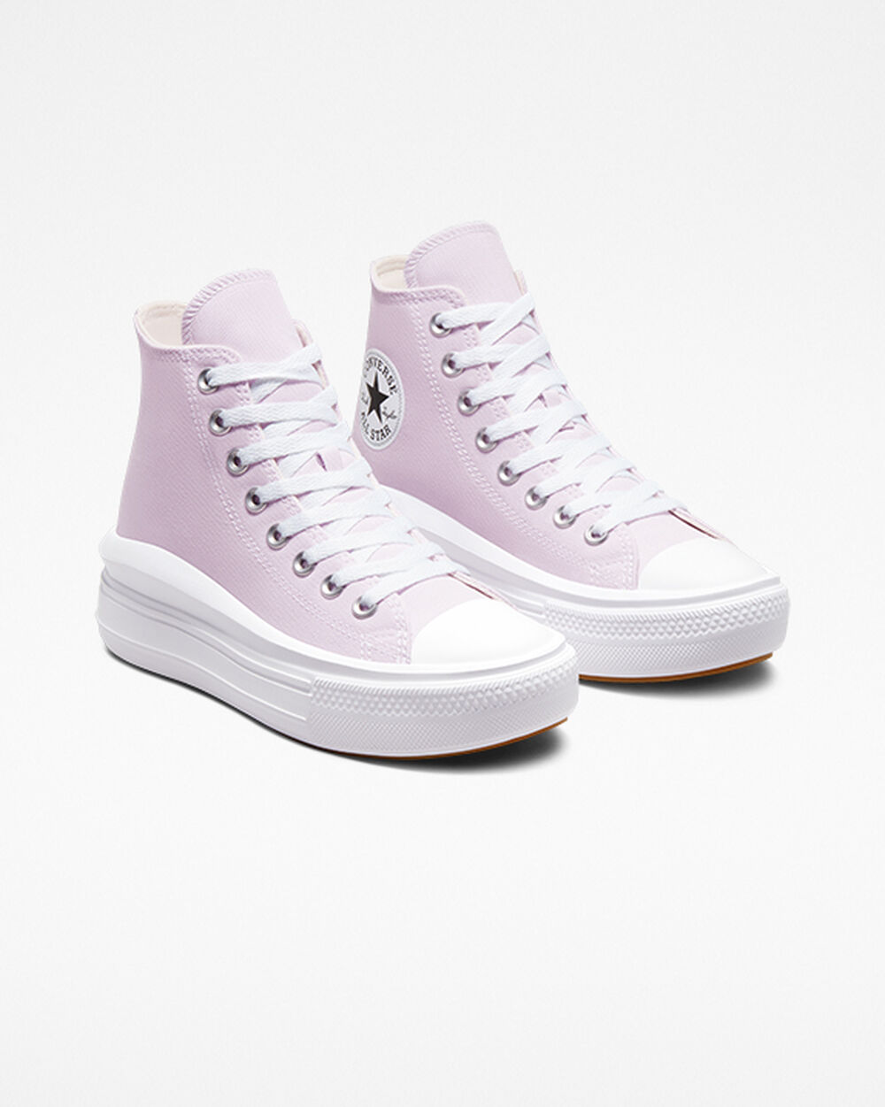 Zapatillas Converse Chuck Taylor All Star Move Mujer Moradas Claro Blancas | Chile-85466