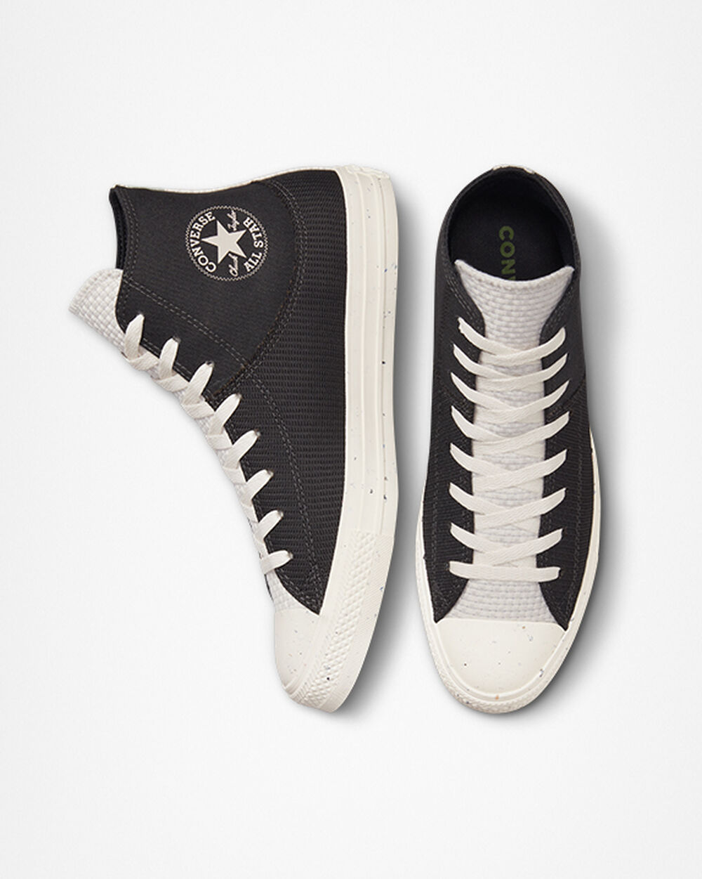 Zapatillas Converse Chuck Taylor All Star Hombre Negras Blancas | Chile-894736