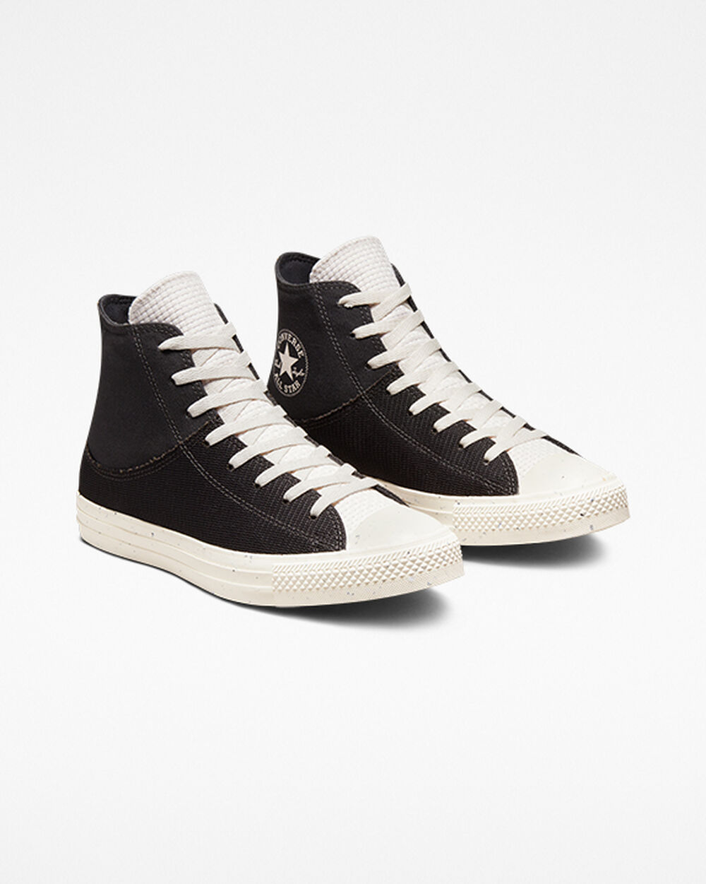 Zapatillas Converse Chuck Taylor All Star Hombre Negras Blancas | Chile-894736