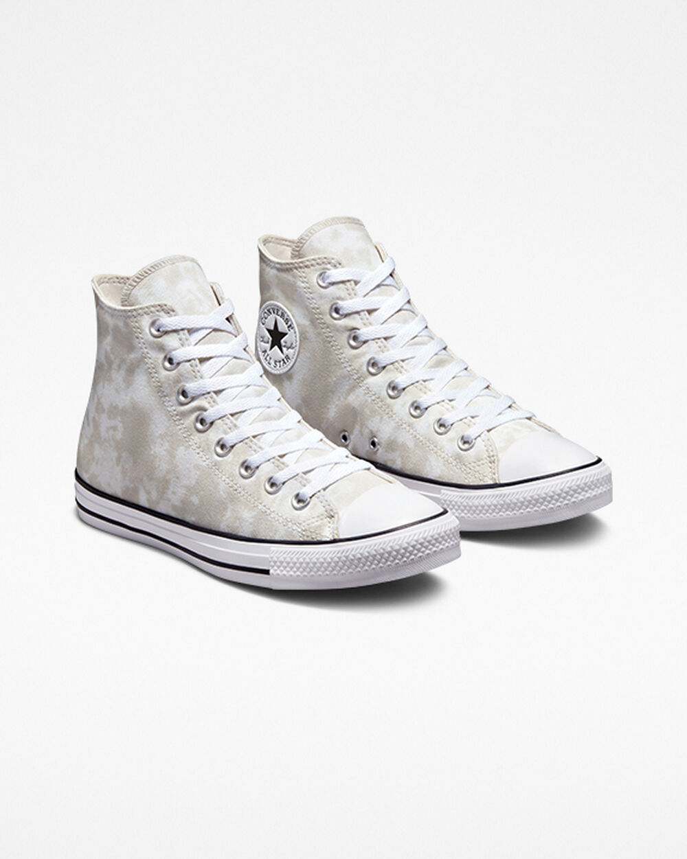 Zapatillas Converse Chuck Taylor All Star Mujer Beige Blancas Negras | Chile-987246