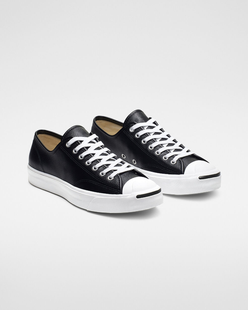 Zapatillas Converse Jack Purcell Mujer Negras Blancas | Chile-37026