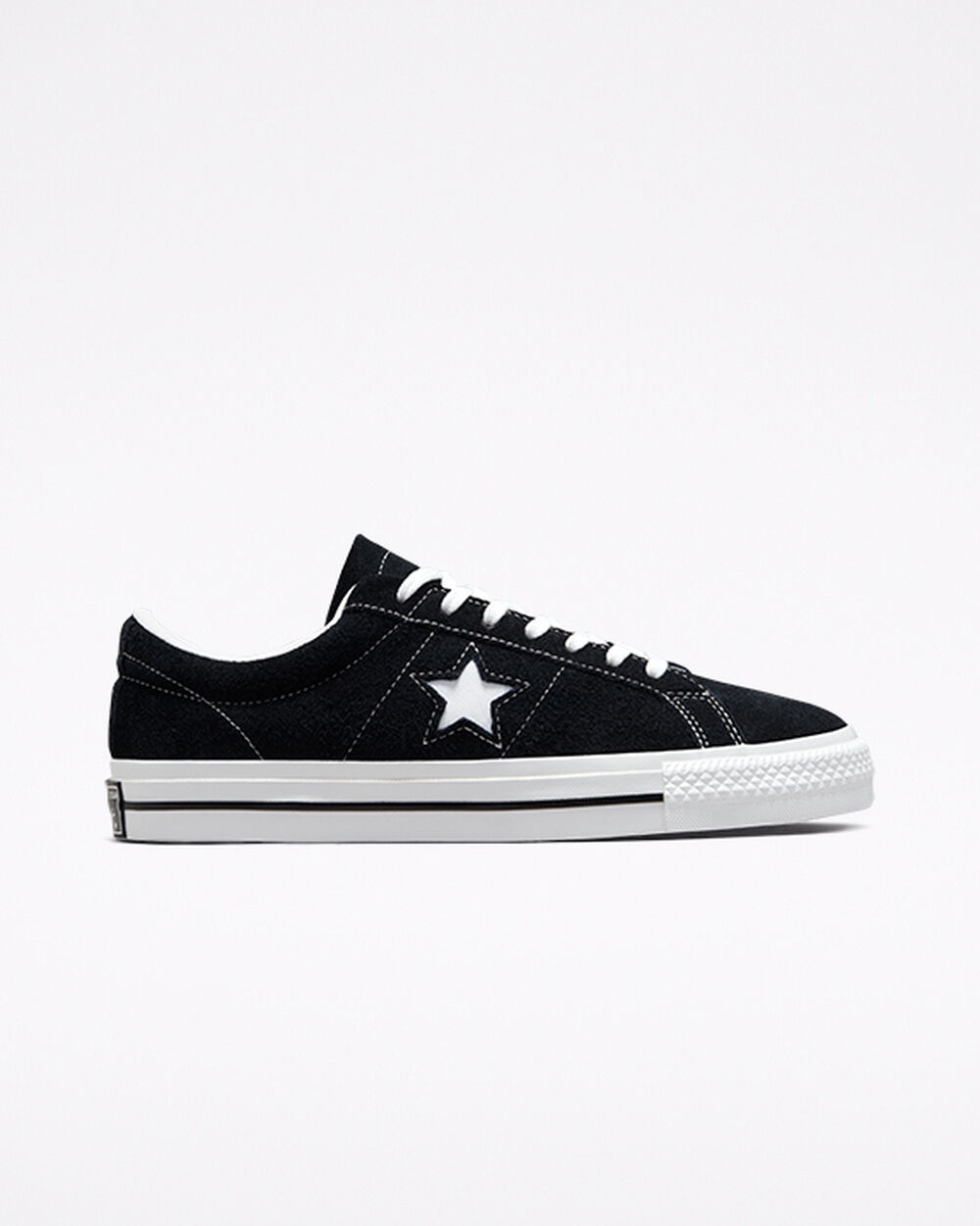 Zapatillas Converse One Star Hombre Negras Blancas | Chile-138726