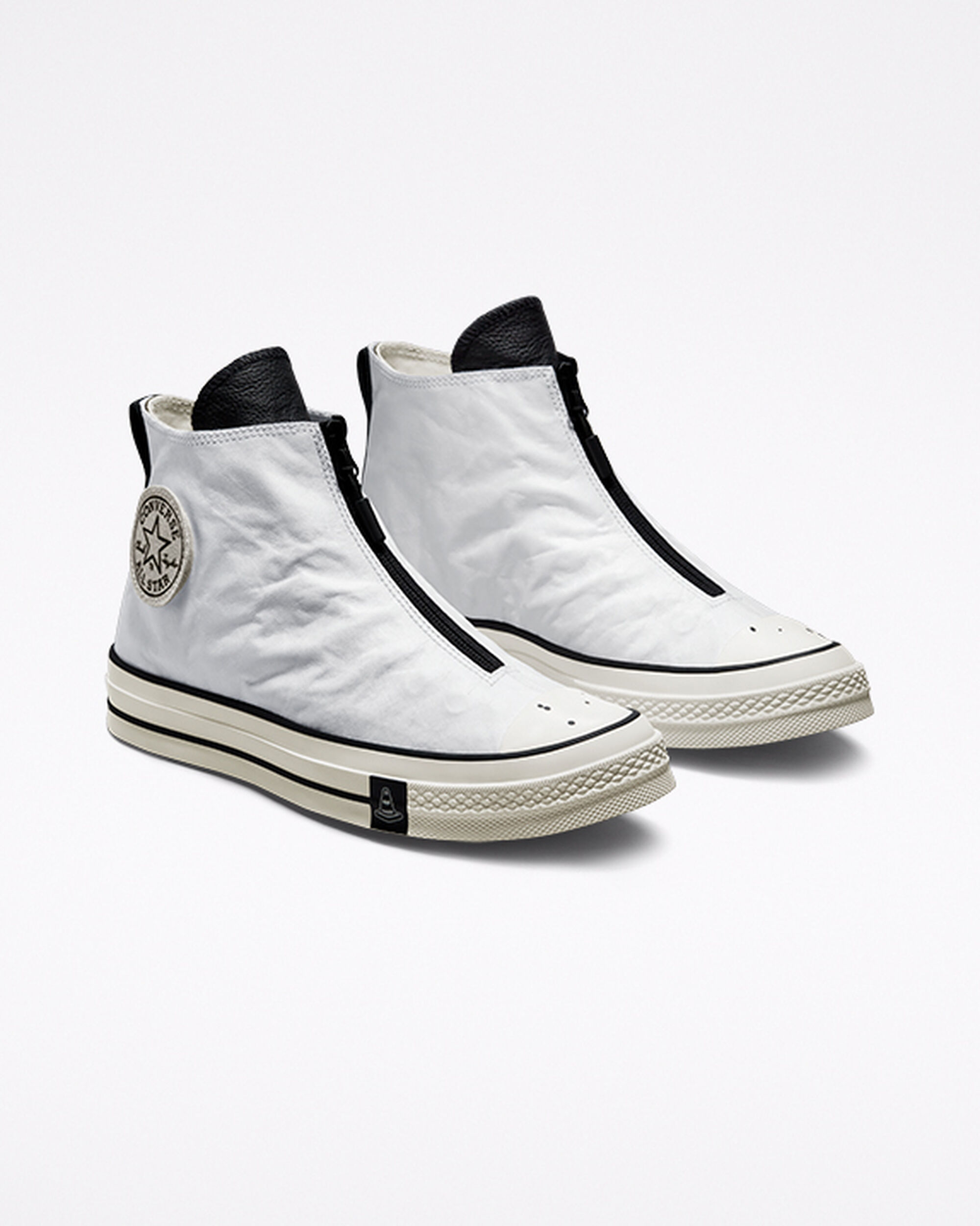 Zapatillas Converse x Joshua Vides Chuck 70 Mujer Blancas Negras | Chile-746956